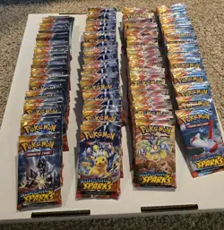 POKEMON TCG: 115 SURGING SPARKS BOOSTER PACKS SEALED PACKS SV08 ✅ - Image 1