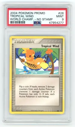 PSA 9 Tropical Wind Promo #26 1999 World Championship No Stamp - Image 1
