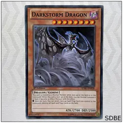 Darkstorm Dragon - SDBE-EN008 - Common 1st Edition Yugioh - Image 1