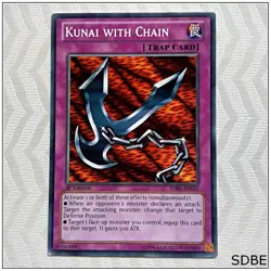 Kunai with Chain - SDBE-EN035 - Common 1st Edition Yugioh - Image 1
