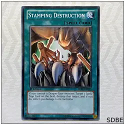 Stamping Destruction - SDBE-EN022 - Common 1st Edition Yugioh - Image 1