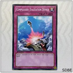 Compulsory Evacuation Device - SDBE-EN038 - Common 1st Edition Yugioh - Image 1