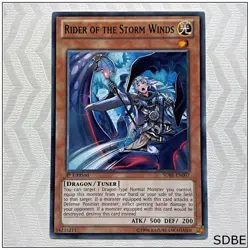 Rider of the Storm Winds - SDBE-EN007 - Common 1st Edition Yugioh - Image 1