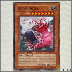Doom Dozer - GLD1-EN025 - Common Limited Edition Yugioh - Image 1
