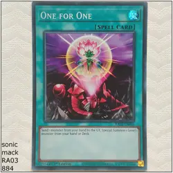 One for One - RA03-EN056 - 1st Edition Yugioh - Image 1