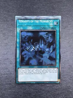 YuGiOh! Tenacity Of The Monarchs MP25 - Error Misprint Registration Error NM - Image 1