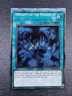 YuGiOh! Tenacity Of The Monarchs MP25 - Error Misprint Registration Error NM - Image 2