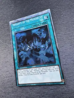 YuGiOh! Tenacity Of The Monarchs MP25 - Error Misprint Registration Error NM - Image 3