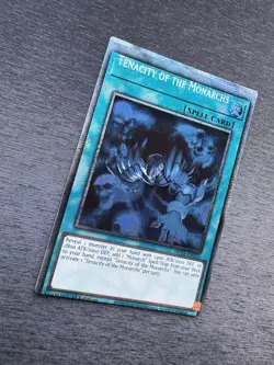 YuGiOh! Tenacity Of The Monarchs MP25 - Error Misprint Registration Error NM - Image 4