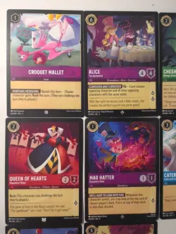 Lorcana Disney Alice In Wonderland (8) Cards LP Common - Image 2