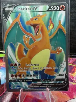 Pokemon Card Charizard V 153/172 Brilliant Stars Full Art Ultra Rare - Image 1