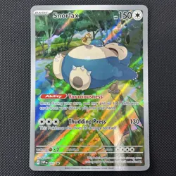 Snorlax SVP 051 Black Star Promo - 151 ETB Promo Pokemon Card - Image 1