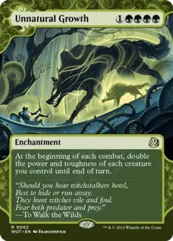 Unnatural Growth - Near Mint MTG Wilds of Eldraine: Enchanting Tales - Image 1