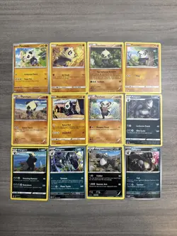 Pancham Pangoro Pokemon Card Collection Lot Of 12 With Reverse Holo - Image 1