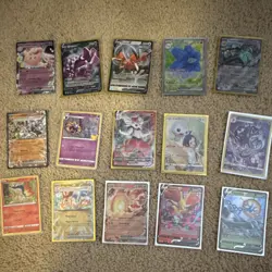 Pokemon TCG Foil Card Lot - Clefairy, Dragapult, Grimmsnarl - 15 Cards - Image 1