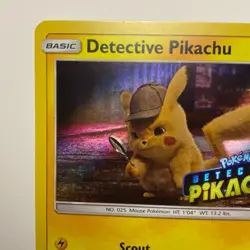 Pokemon TCG Card Detective Pikachu SM170 Stamped 2019 Black Star Promo Holo NM - Image 2