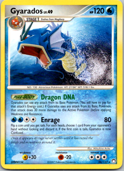 Gyarados 26/123 Mysterious Treasures Non Holo Rare Pokemon Card - Image 1