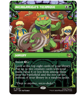 Michelangelo's Technique - Showcase Teenage Mutant Ninja Turtles MTG - Image 1