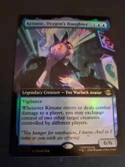 Kitsune, Dragon's Daughter - Foil - Extended Art MTG TMNT NM TMT - Image 1