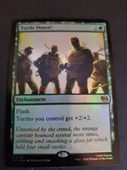 Turtle Power! - Foil Rare MTG Teenage Mutant Ninja Turtles M/NM TMT - Image 1
