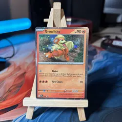 Growlithe SVP024 Black Star Promo Scarlet & Violet Holo Pokemon Card - Image 1