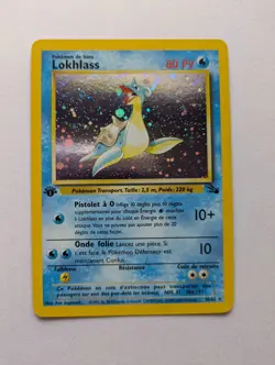 Lapras x1 Nm 1st edition FRENCH Fossil 10/62 Pokemon - Image 1