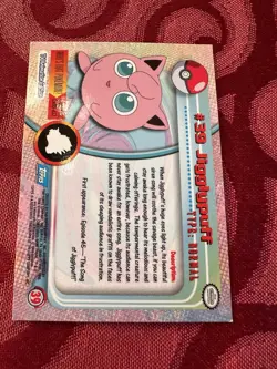 topps Pokemon TV Animation Edition Series 1 Rainbow Holo Foil #39 Jigglypuff - Image 2