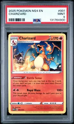 2025 POKEMON M24 EN-MCDONALD'S COLL #001 CHARIZARD PSA 9 - Image 1