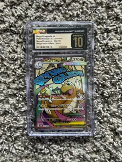 CGC Pristine 10 Mega Attack Rare Pokemon Lot Lucario Dragonite Hawlucha - Image 3