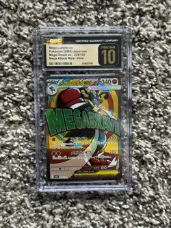 CGC Pristine 10 Mega Attack Rare Pokemon Lot Lucario Dragonite Hawlucha - Image 4