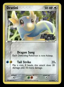 Dratini 53/109 Team Rocket Returns Stamped Reverse Holo Pokemon MP - Image 1