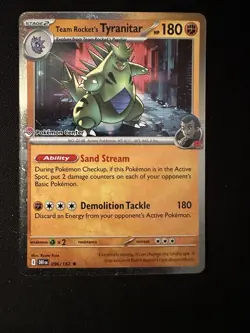 Team Rocket’s Tyranitar - Pokemon Center Stamped Promo - 096/182 - NM - Image 1