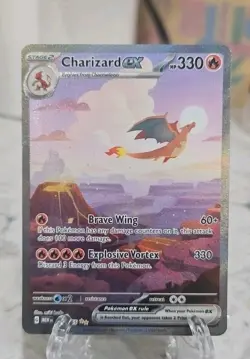 Pokemon Charizard ex 199/165 Scarlet & Violet 151 Special Illustration Rare - Image 1