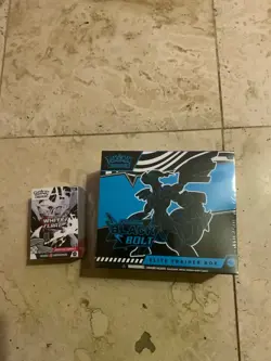 Pokemon Scarlet and Violet Black Bolt ETB and White Flare Booster Bundle Sealed - Image 1