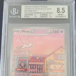 Pokemon Mew EX 053 Scarlet & Violet Promo Ultra-Premium Beckett 8.5 - Image 3