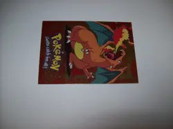 Pokemon TCG Topps Charizard E6 of 12 Holo Foil Blue Logo 1999 MP Free Shipping - Image 3