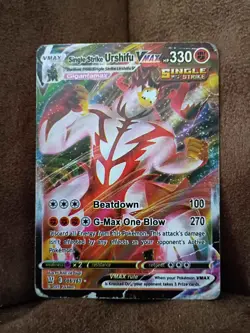 Pokemon Single Strike Urshifu VMAX 086/163 Battle Styles Card - Image 1
