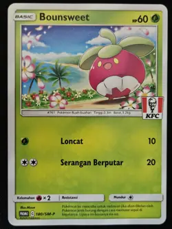 Bounsweet 180/SM-P KFC Stamp Promo Indonesian Kentucky Fried Chicken Pokemon NM - Image 1