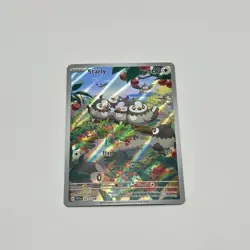 Pokemon TCG Scarlet Violet Base Set Starly 221/198 Illustration Rare One Owner - Image 2