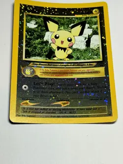 Pokemon 2001 Promo Pichu Reverse Holo Black Star WOTC 35/53 - Image 1