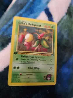 Pokemon Gym Heroes 1st Edition Regular Finish Erika's Bellsprout 75/132 OC1039 - Image 2