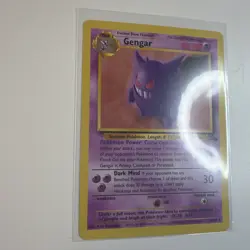 Gengar 20/62 Rare Fossil Unlimited Pokemon - Image 3