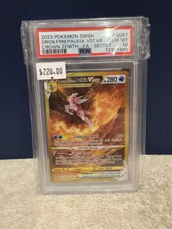 Pokemon Origin Forme Palkia V Star GG67 Crown Zenith Secret Rare PSA 10 - Image 1