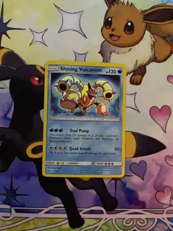 Pokemon TCG Shining Volcanion Shining Legends 27/73 Holo Rare 130HP - Image 1