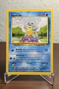 Squirtle - 63/102 - Common - Base Set #63/102 Pokemon TCG LP - Image 1