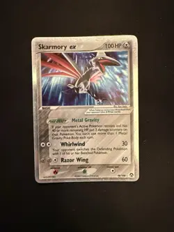 Pokemon TCG Skarmory ex 98/108 EX Power Keepers Ultra Rare Holo Card 2007 - Image 1
