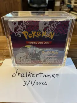 Pokemon TCG Black & White Dark Explorers Booster Box Sealed New W/ Acrylic Case - Image 1