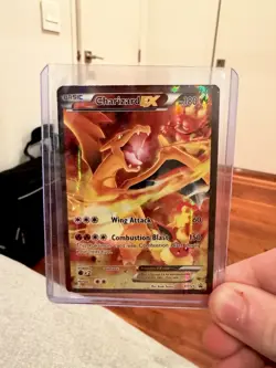 POKEMON 2016 CHARIZARD EX XY121 XY BLACK STAR PROMO FULL ART HOLO RARE - Image 1