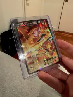 POKEMON 2016 CHARIZARD EX XY121 XY BLACK STAR PROMO FULL ART HOLO RARE - Image 3