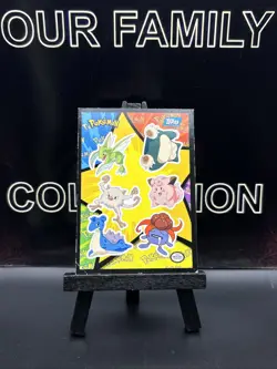 Pokemon Topps Blue Label 1999 Movie Sticker Puzzle Sheet Lapras Snorlax MP - Image 1